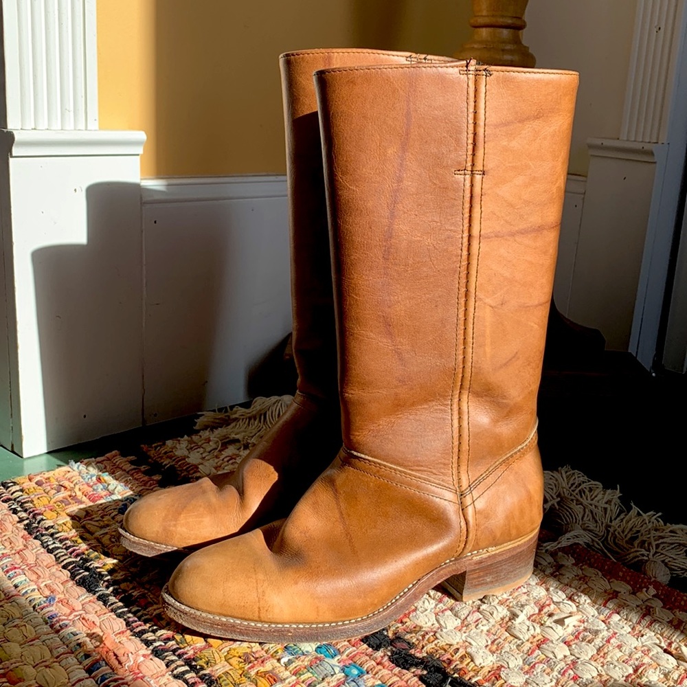 Vintage Double H genuine leather boots